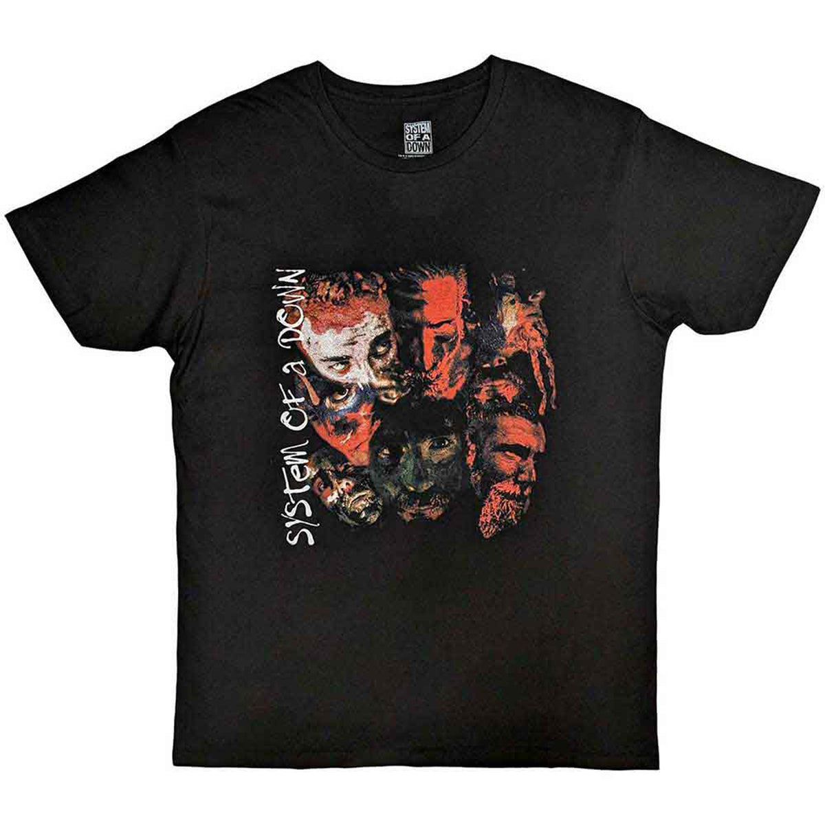 SYSTEM OF A DOWN - PAINTED FACES - T-Shirt Black