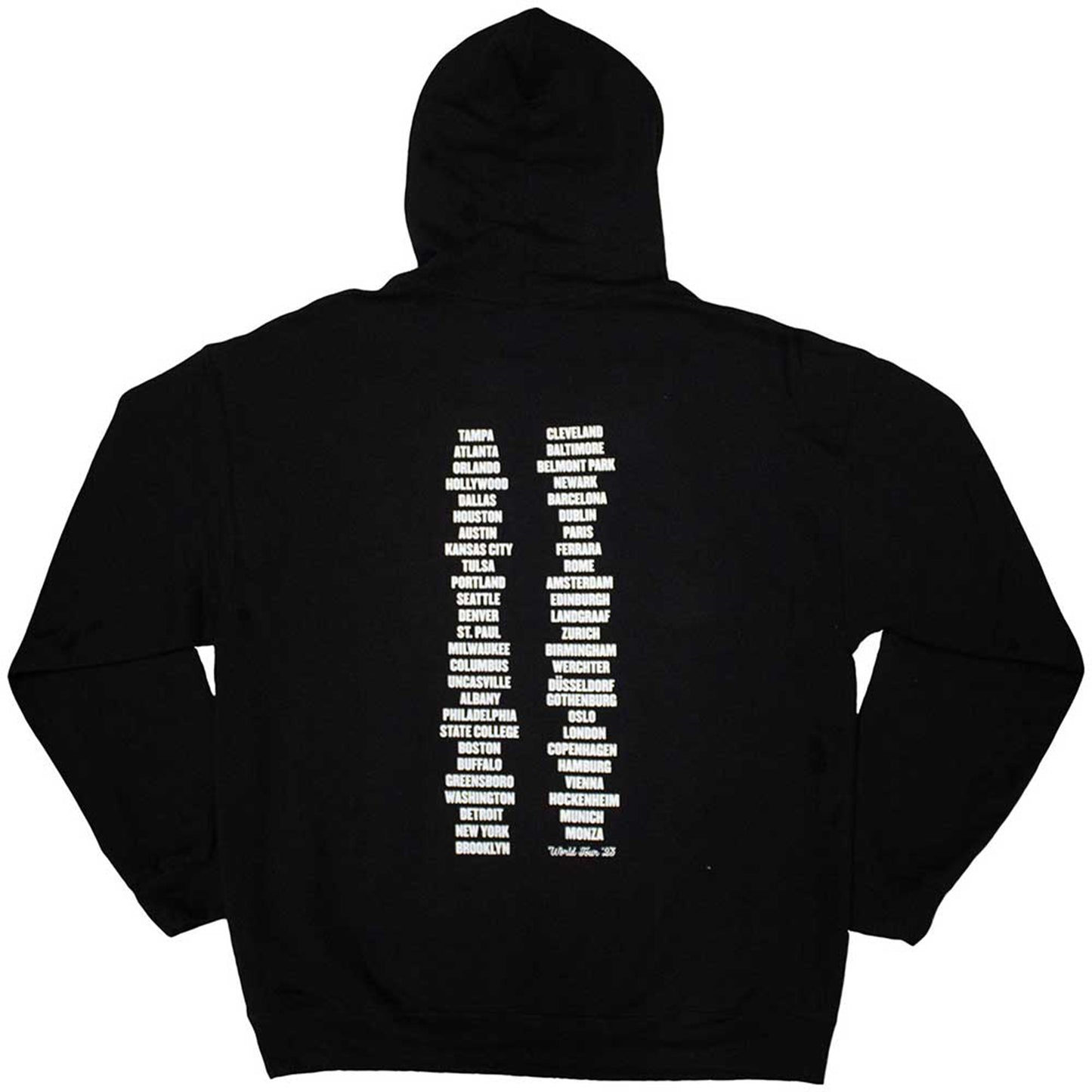 BRUCE SPRINGSTEEN - TOUR '23 LEANING CAR - Pullover Hoodie Black (Back Print & Ex-Tour)