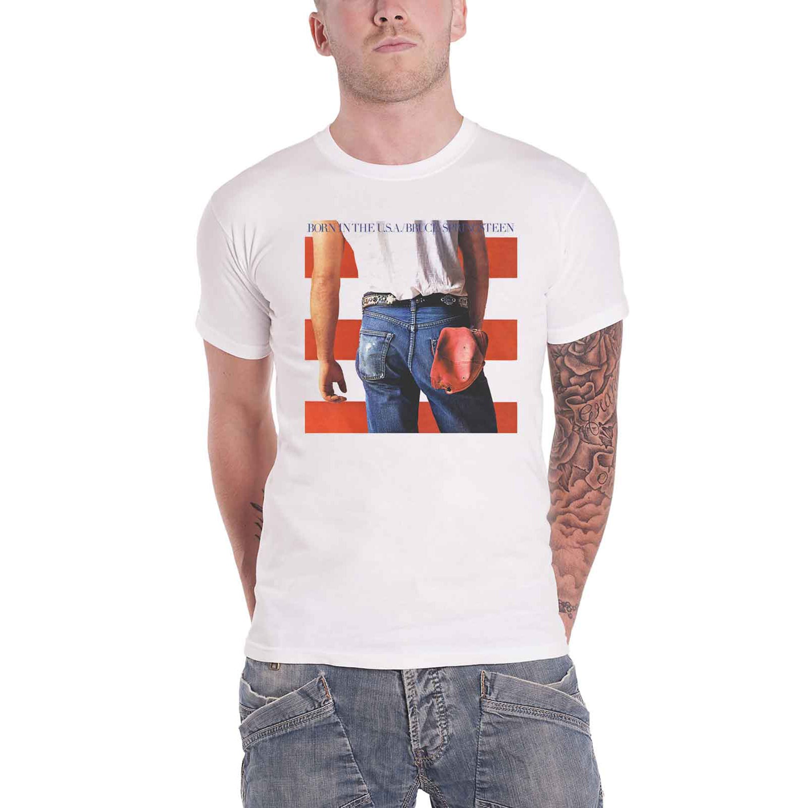 BRUCE SPRINGSTEEN - BORN IN THE USA - T-Shirt White