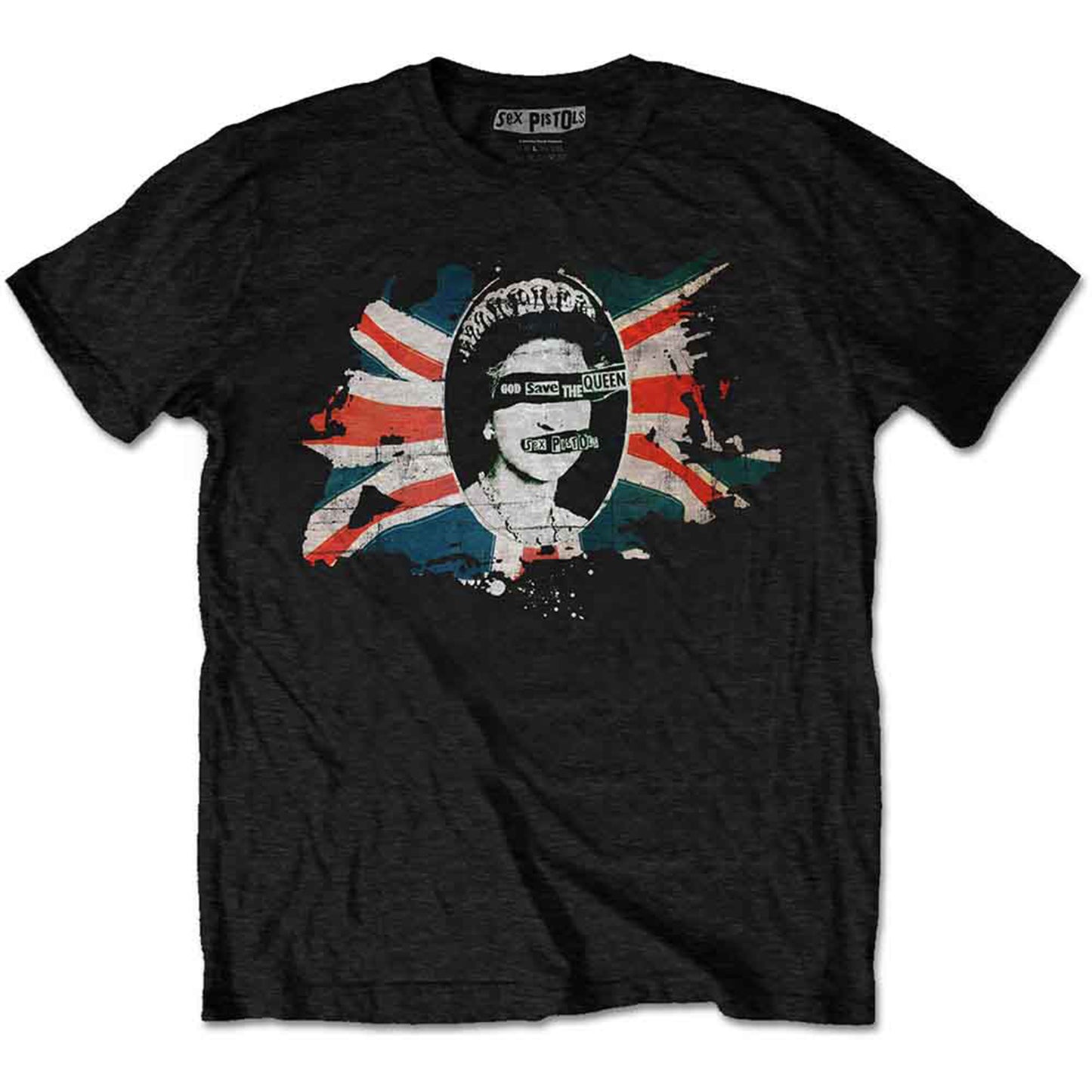 SEX PISTOLS, THE - GOD SAVE THE QUEEN FLAG - T-Shirt Black