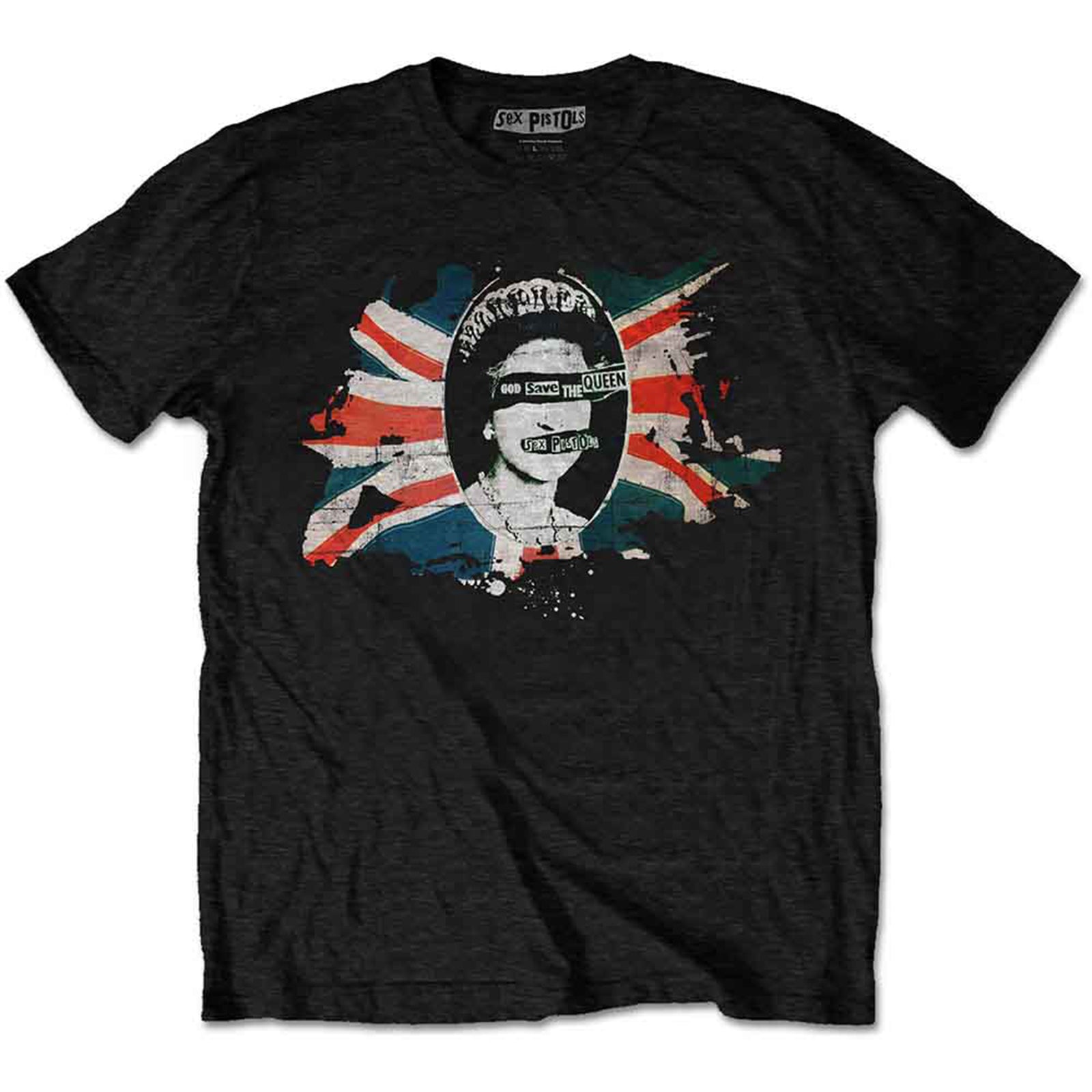 SEX PISTOLS, THE - GOD SAVE THE QUEEN FLAG - T-Shirt Black