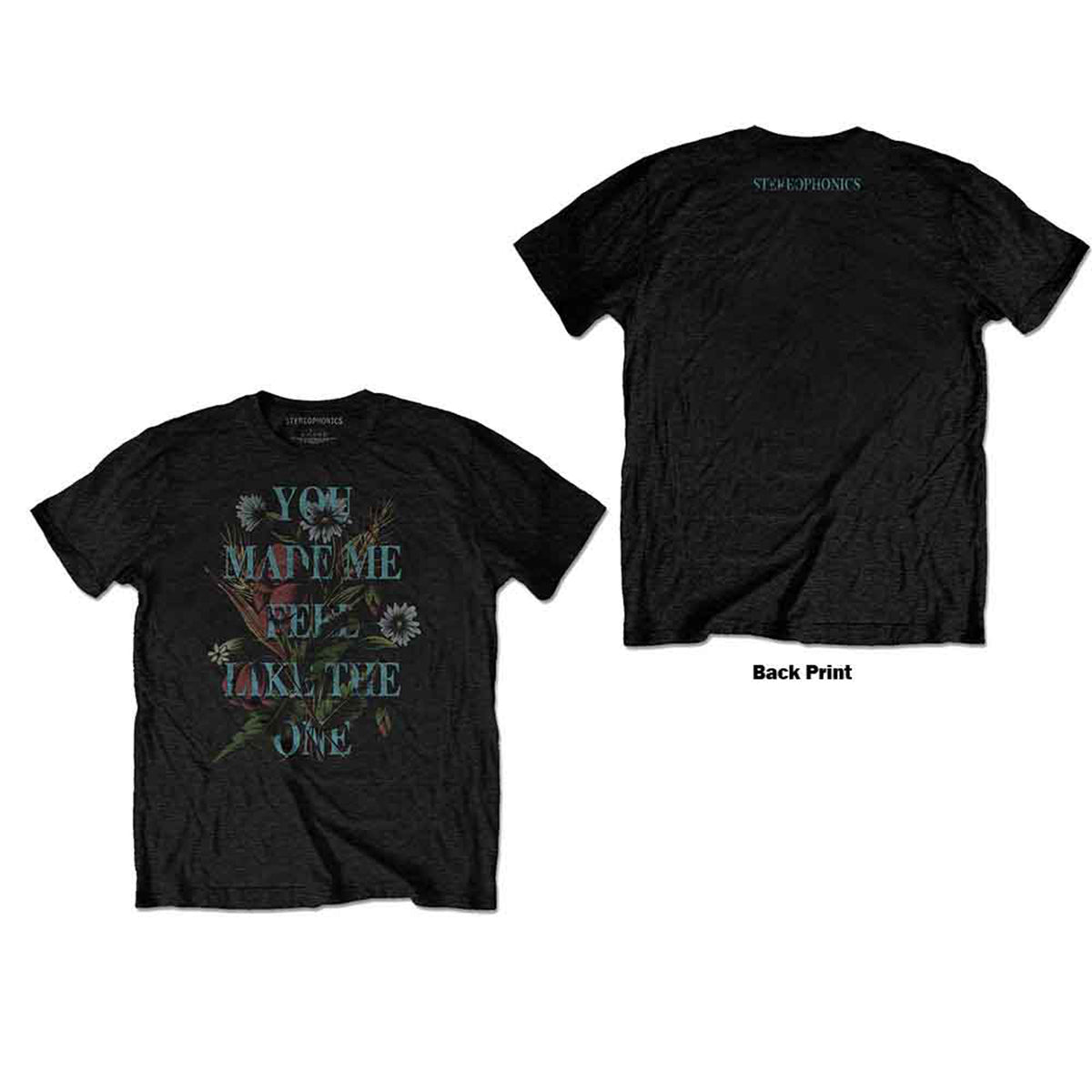 STEREOPHONICS - MAKE ME FEEL - T-Shirt Black (Back Print)