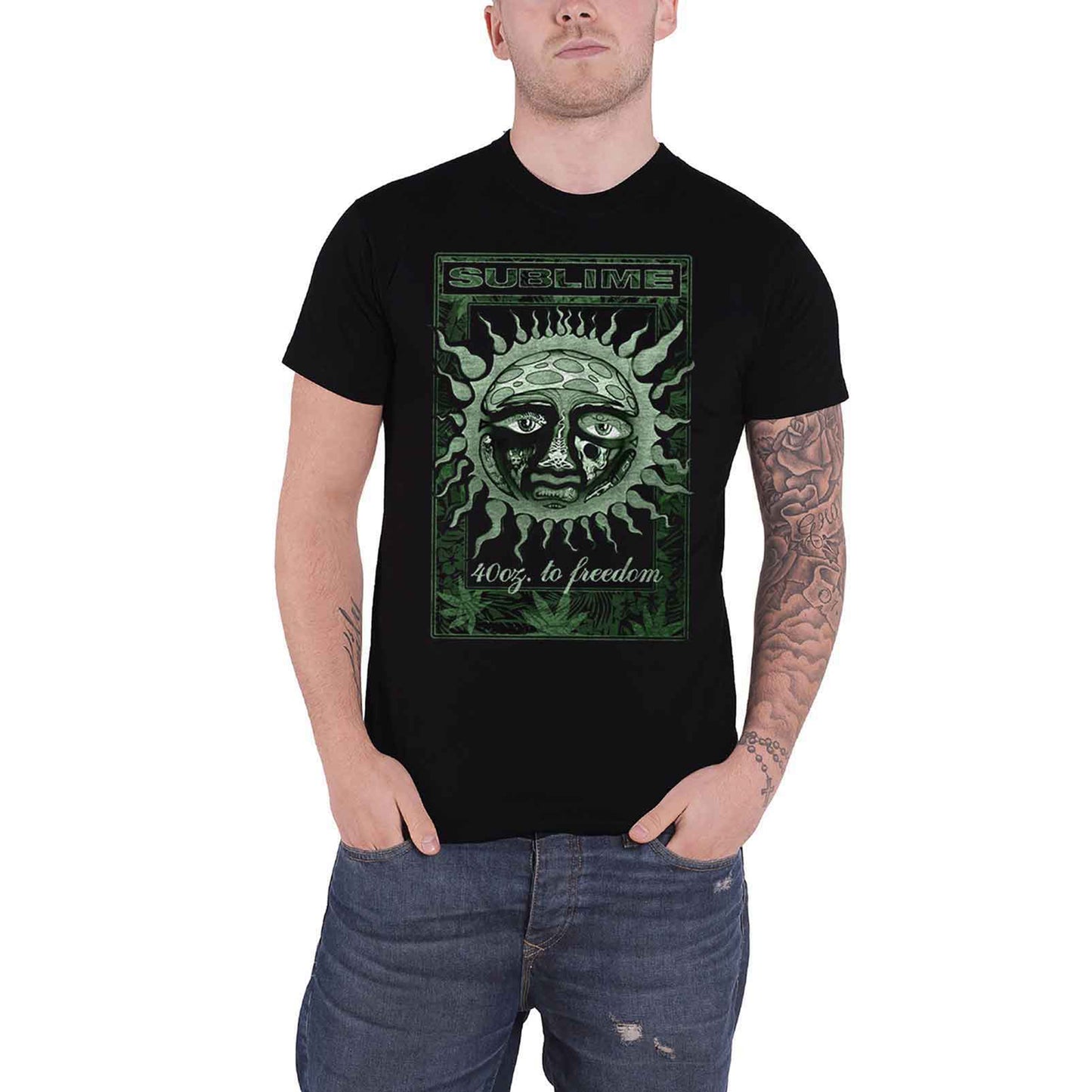 SUBLIME - GRN 40 OZ - T-Shirt Black
