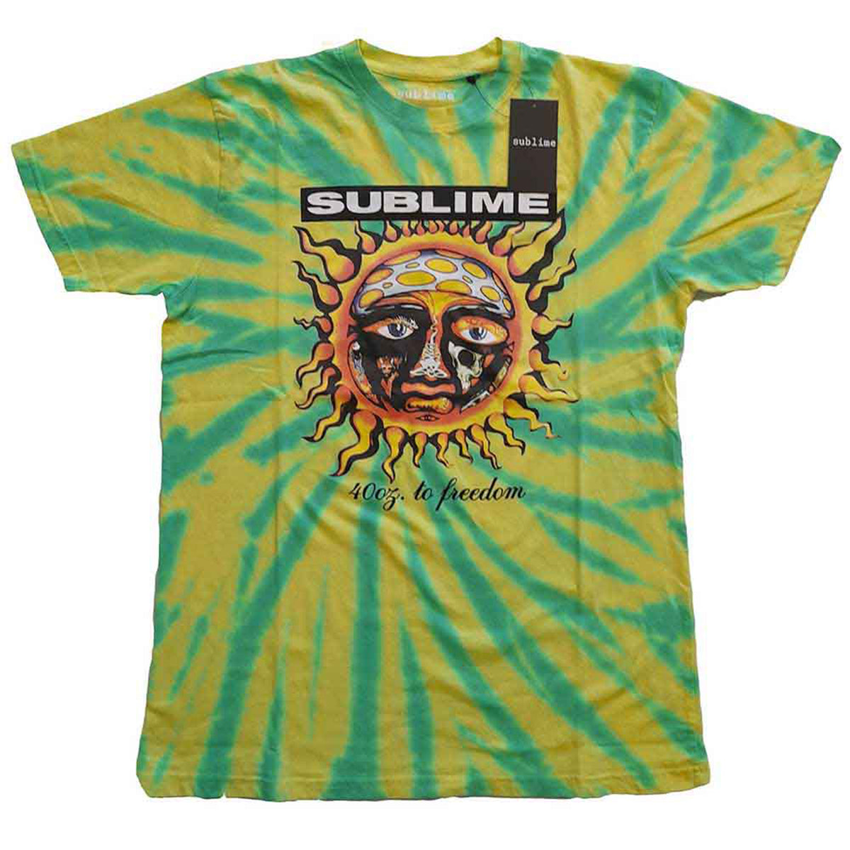 SUBLIME - 40OZ TO FREEDOM - T-Shirt Green (Wash Collection)