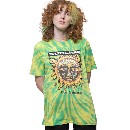 SUBLIME - 40OZ TO FREEDOM - T-Shirt Green (Wash Collection)