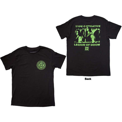 TYPE O NEGATIVE - LEGION OF DOOM - T-Shirt Black (Back Print)