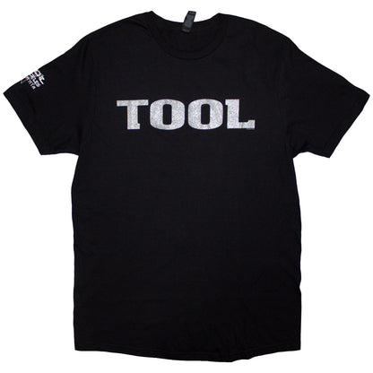 TOOL - METALLIC SILVER LOGO - T-Shirt Black (Sleeve Print)