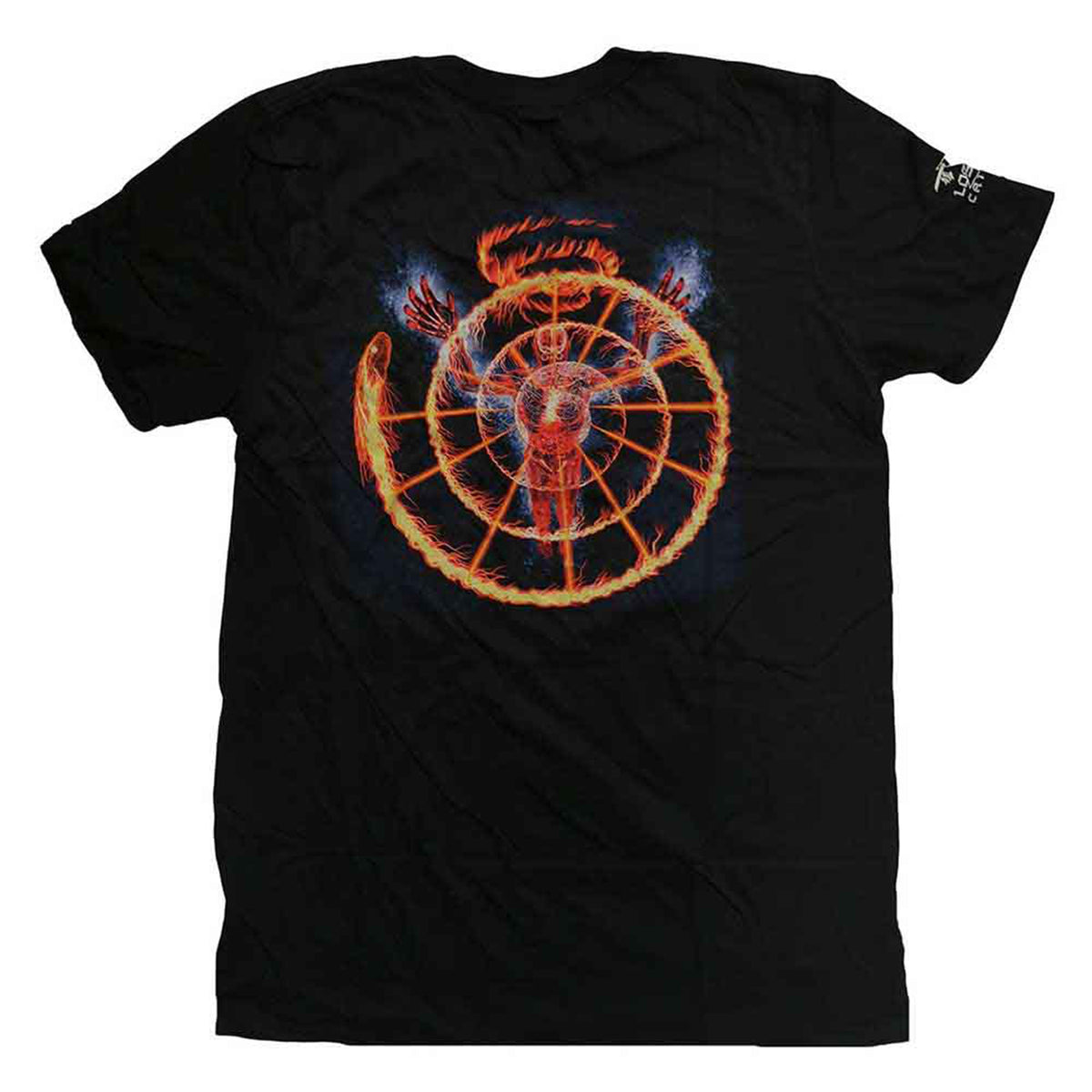TOOL - FLAME SPIRAL - T-Shirt Black (Back & Sleeve Print)