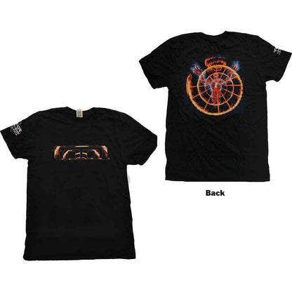 TOOL - FLAME SPIRAL - T-Shirt Black (Back & Sleeve Print)