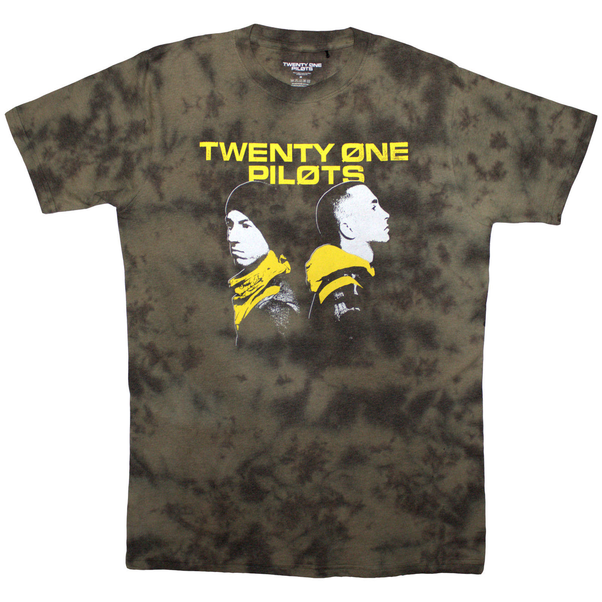 TWENTY ONE PILOTS - BACK TO BACK - T-Shirt Green (Wash Collection)