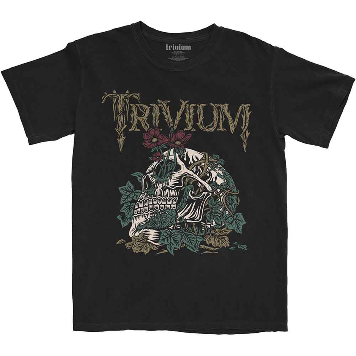 TRIVIUM - SKELLY FLOWER - T-Shirt Black