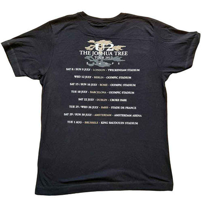 U2 - JOSHUA TREE PHOTO - T-Shirt Black (Back Print & Ex-Tour)
