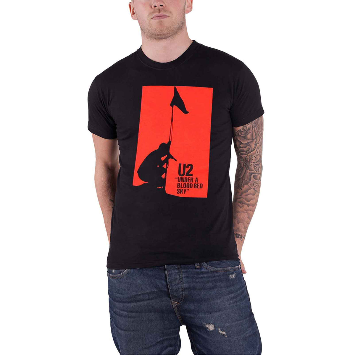 U2 - BLOOD RED SKY - T-Shirt Black