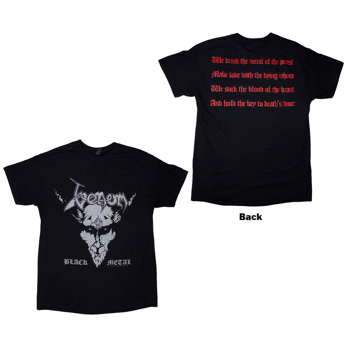 VENOM - BLACK METAL - T-Shirt Black (Back Print)