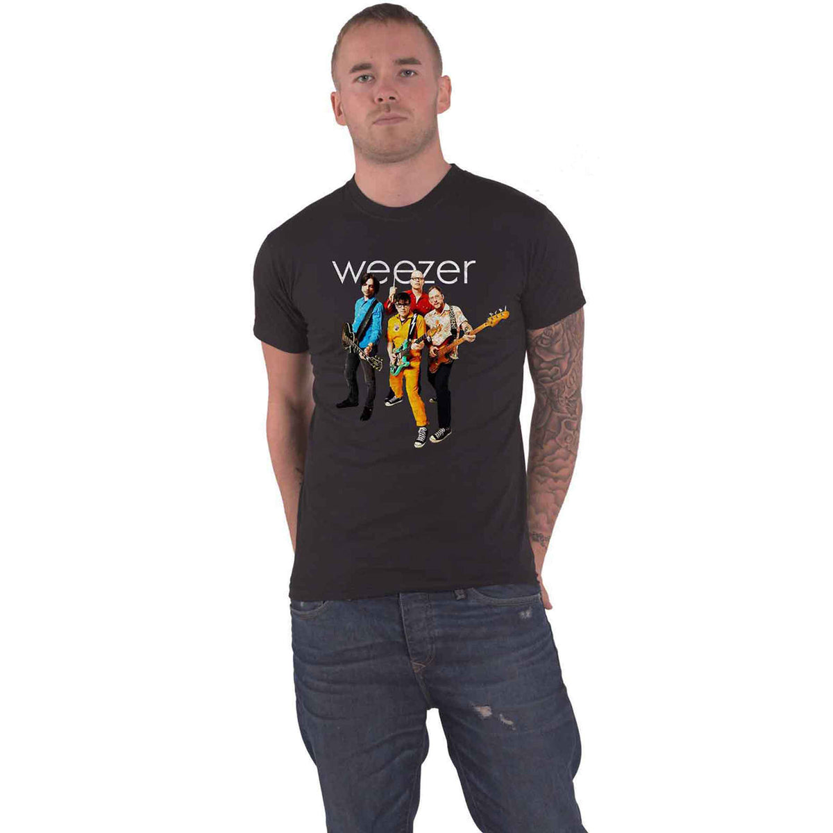 WEEZER - BAND PHOTO - T-Shirt Black