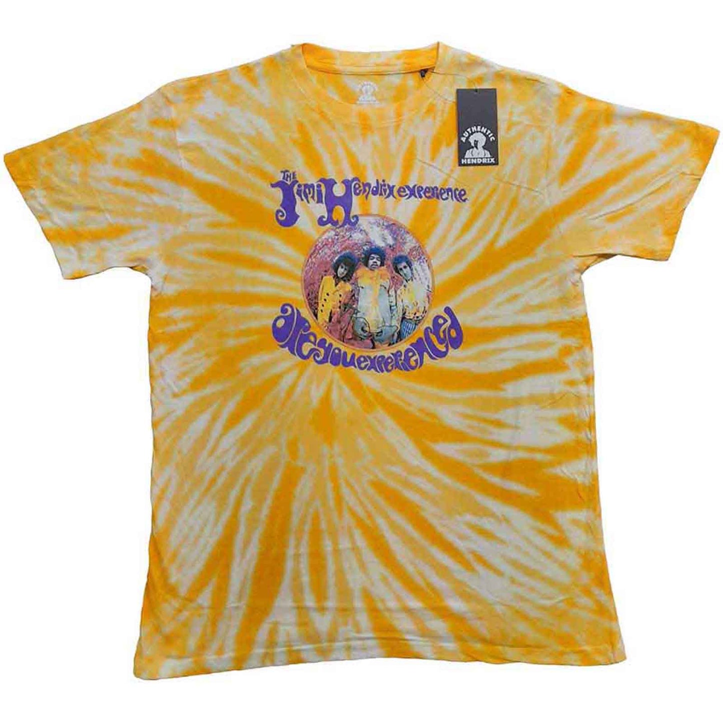 JIMI HENDRIX - ARE YOU EXPERIENCED - T-Shirt Yellow (Wash Collection)
