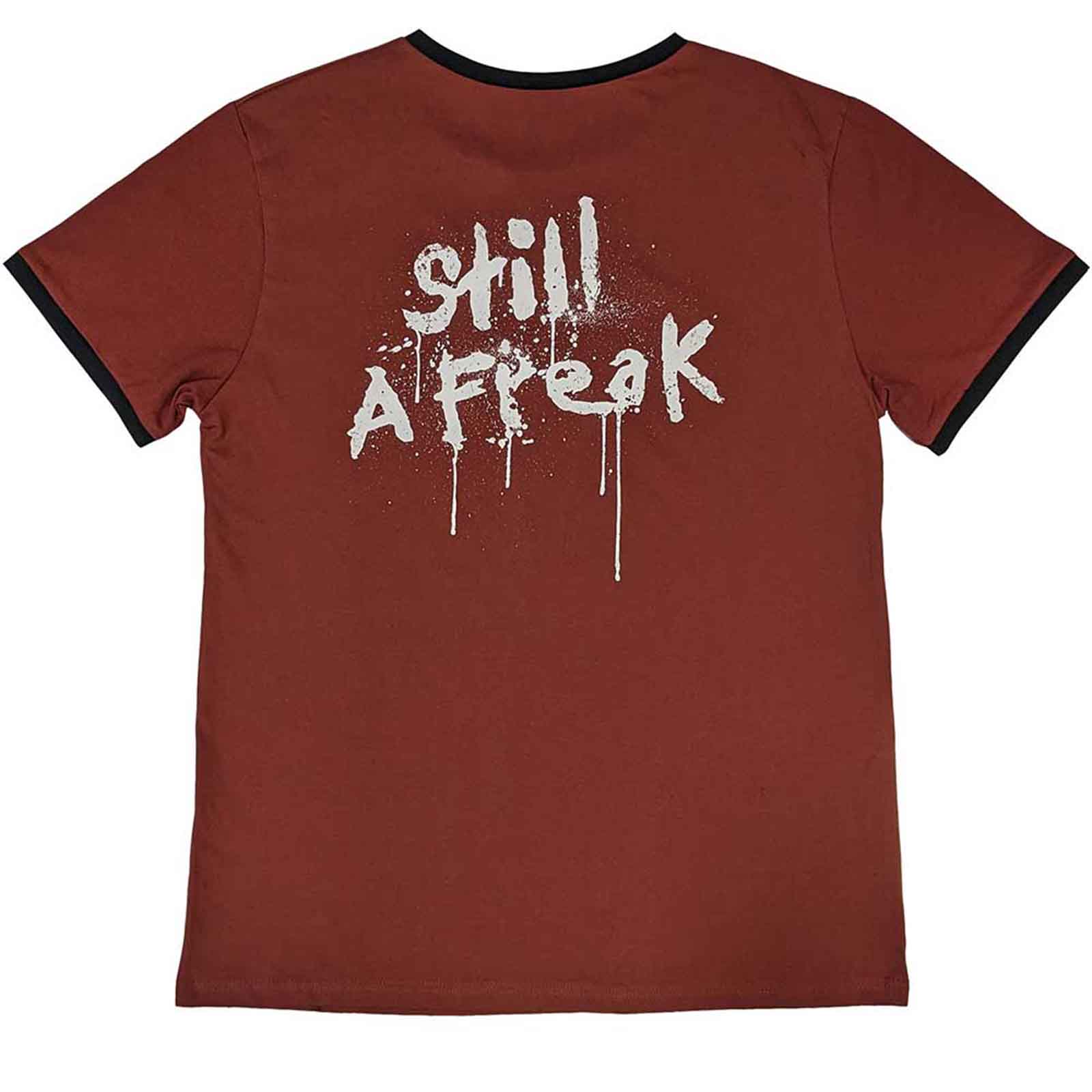 KORN - LOGO - Ringer T-Shirt Red (Back Print)