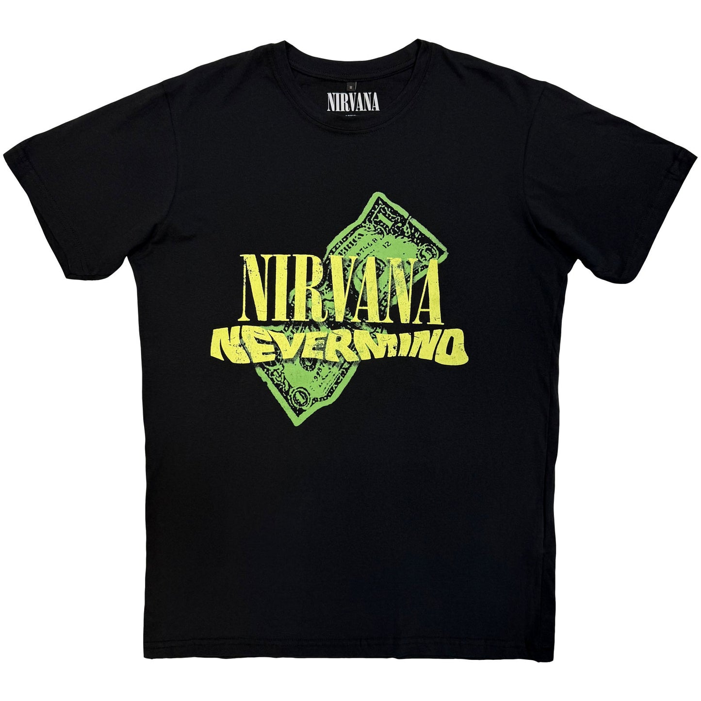 NIRVANA - NEVERMIND DOLLAR - T-shirt en carbone noir