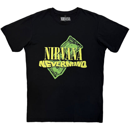 NIRVANA - NEVERMIND DOLLAR - T-shirt en carbone noir