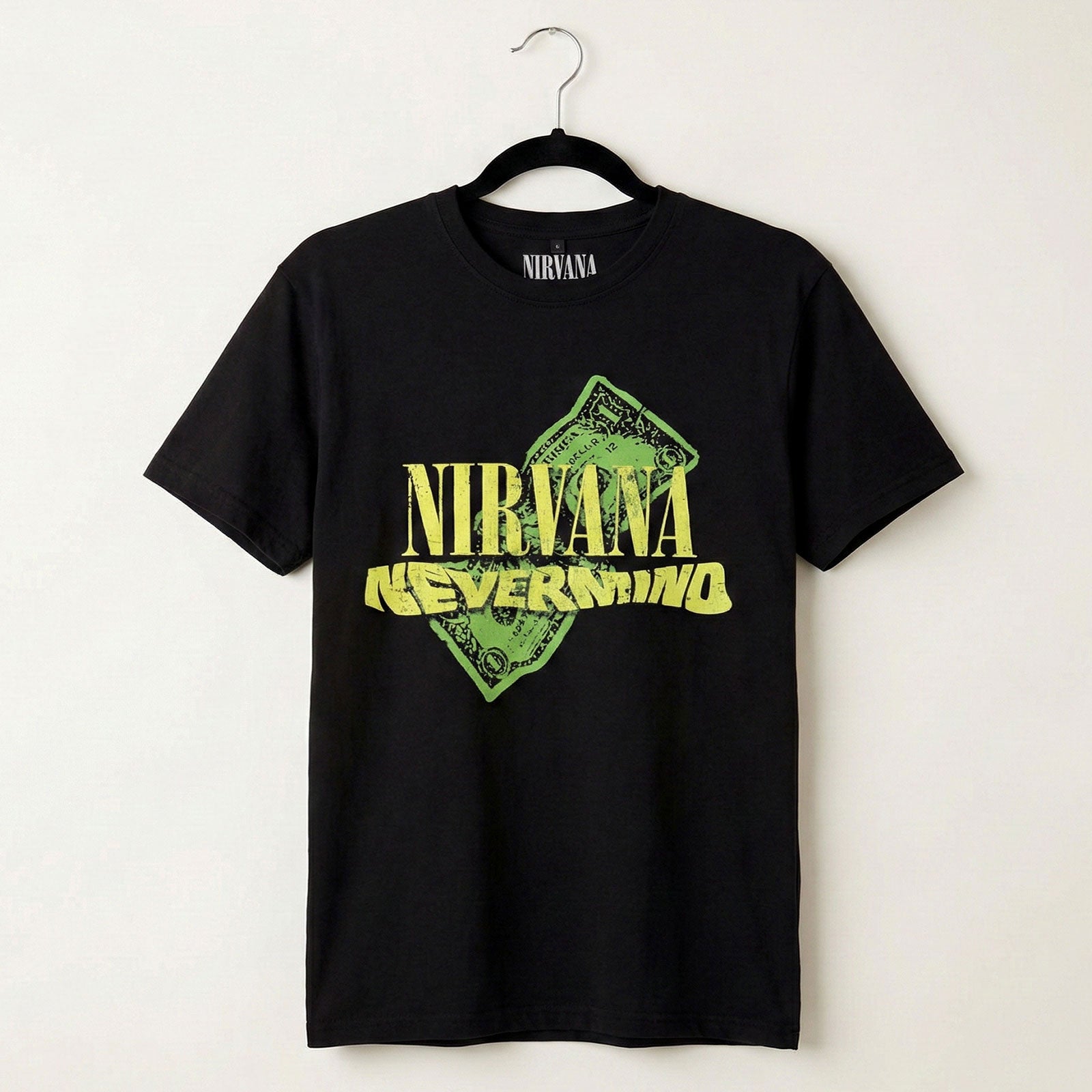 NIRVANA - NEVERMIND DOLLAR - T-shirt en carbone noir