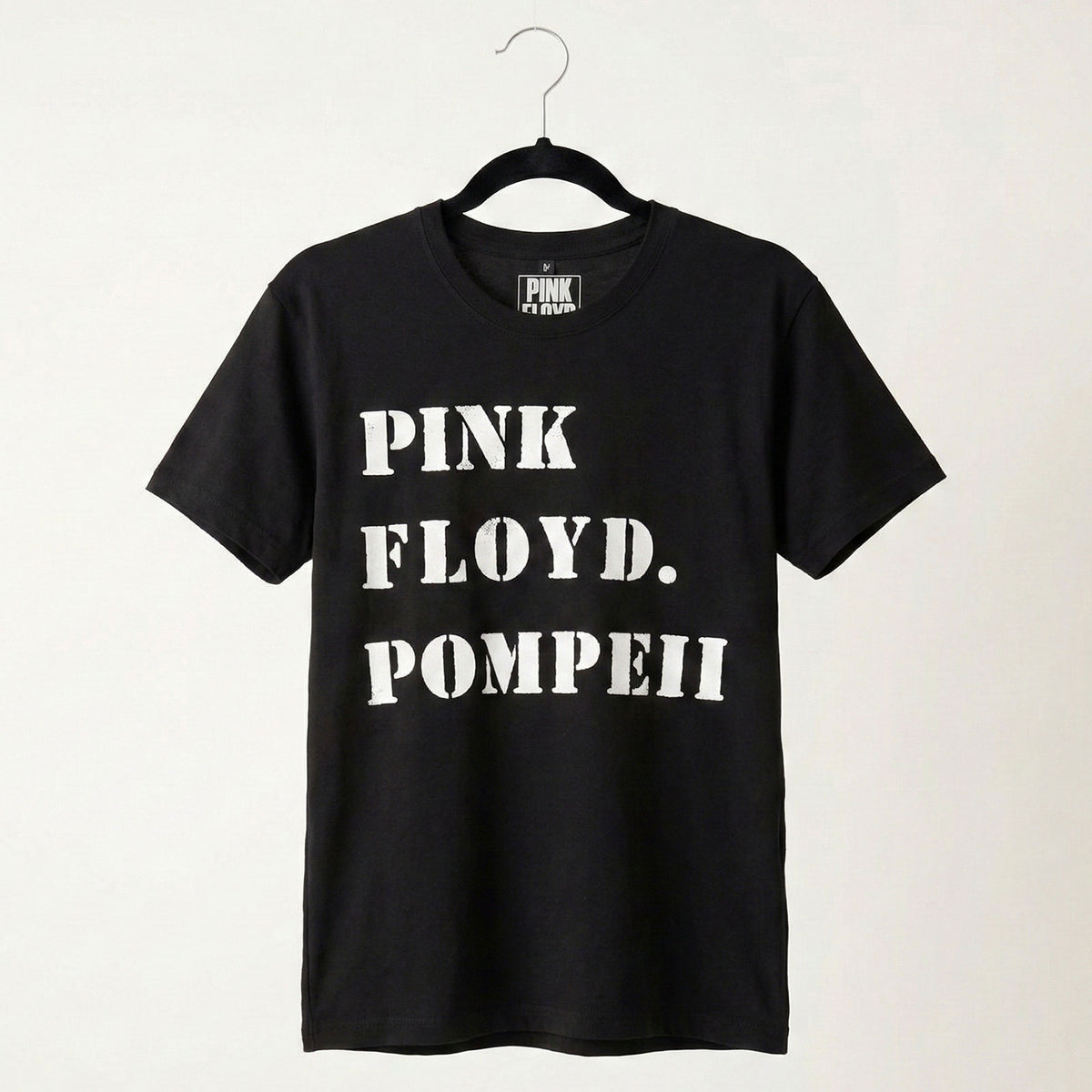 PINK FLOYD - POMPEII STENCIL - Carbon T-Shirt Black