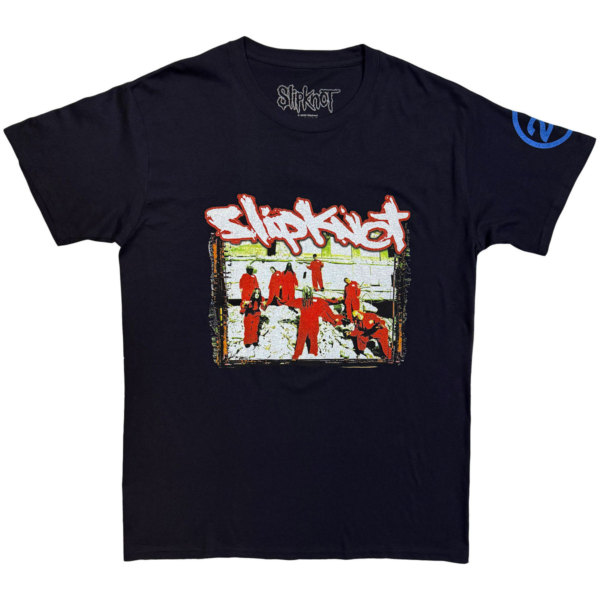 SLIPKNOT - 20TH ANNIVERSARY - RED JUMP SUITS - T-Shirt Bleu (Back Print)