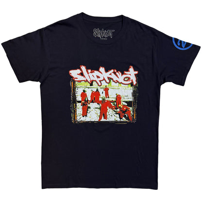 SLIPKNOT - 20TH ANNIVERSARY - RED JUMP SUITS - T-Shirt Bleu (Back Print)