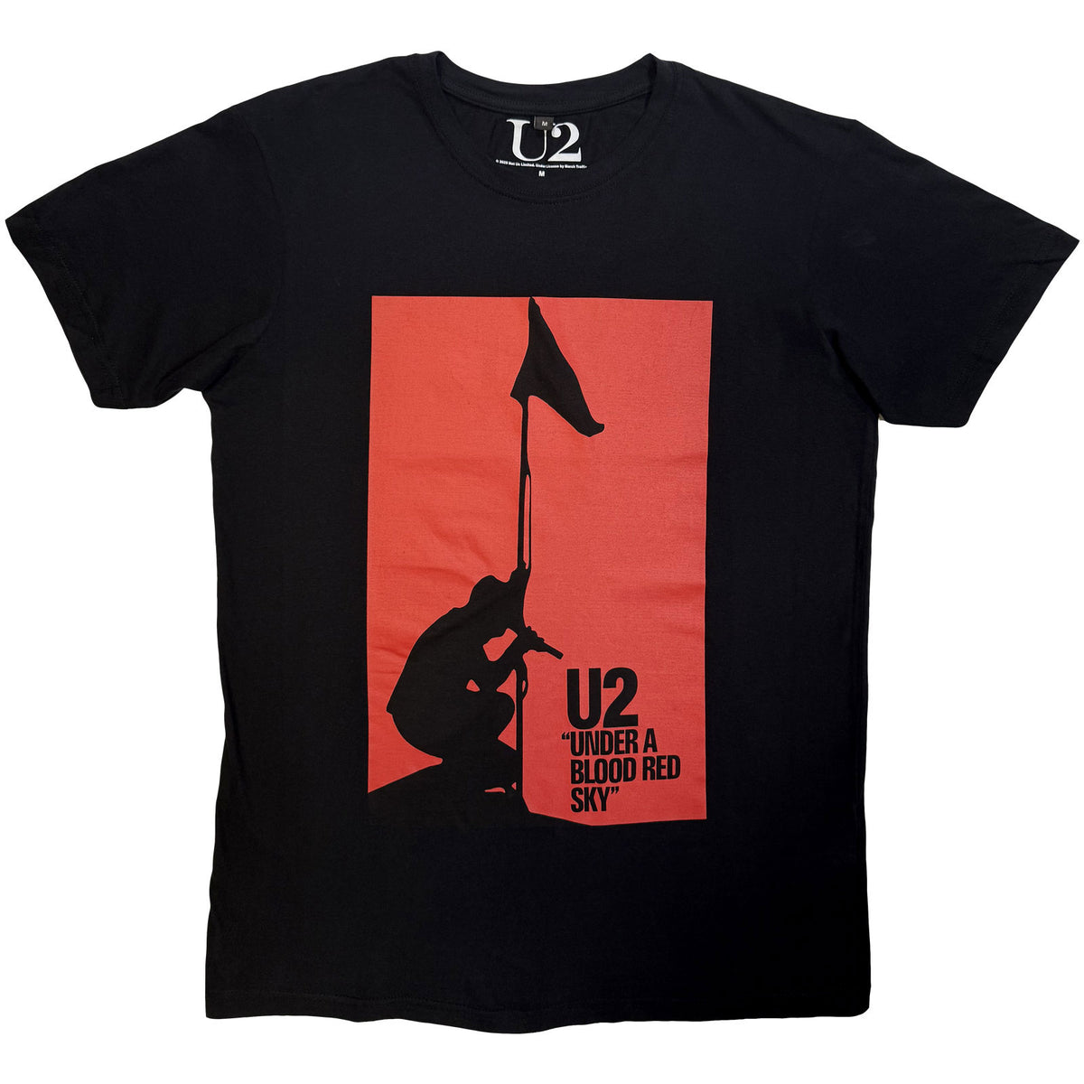 U2 - BLOOD RED SKY - T-shirt en carbone noir