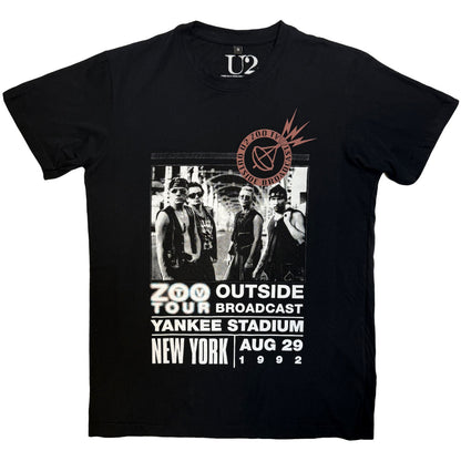 U2 - ZOO TV TOUR NY POSTER 08.29.92 - Carbon T-Shirt Black