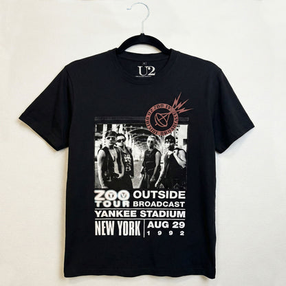 U2 - ZOO TV TOUR NY POSTER 08.29.92 - Carbon T-Shirt Black