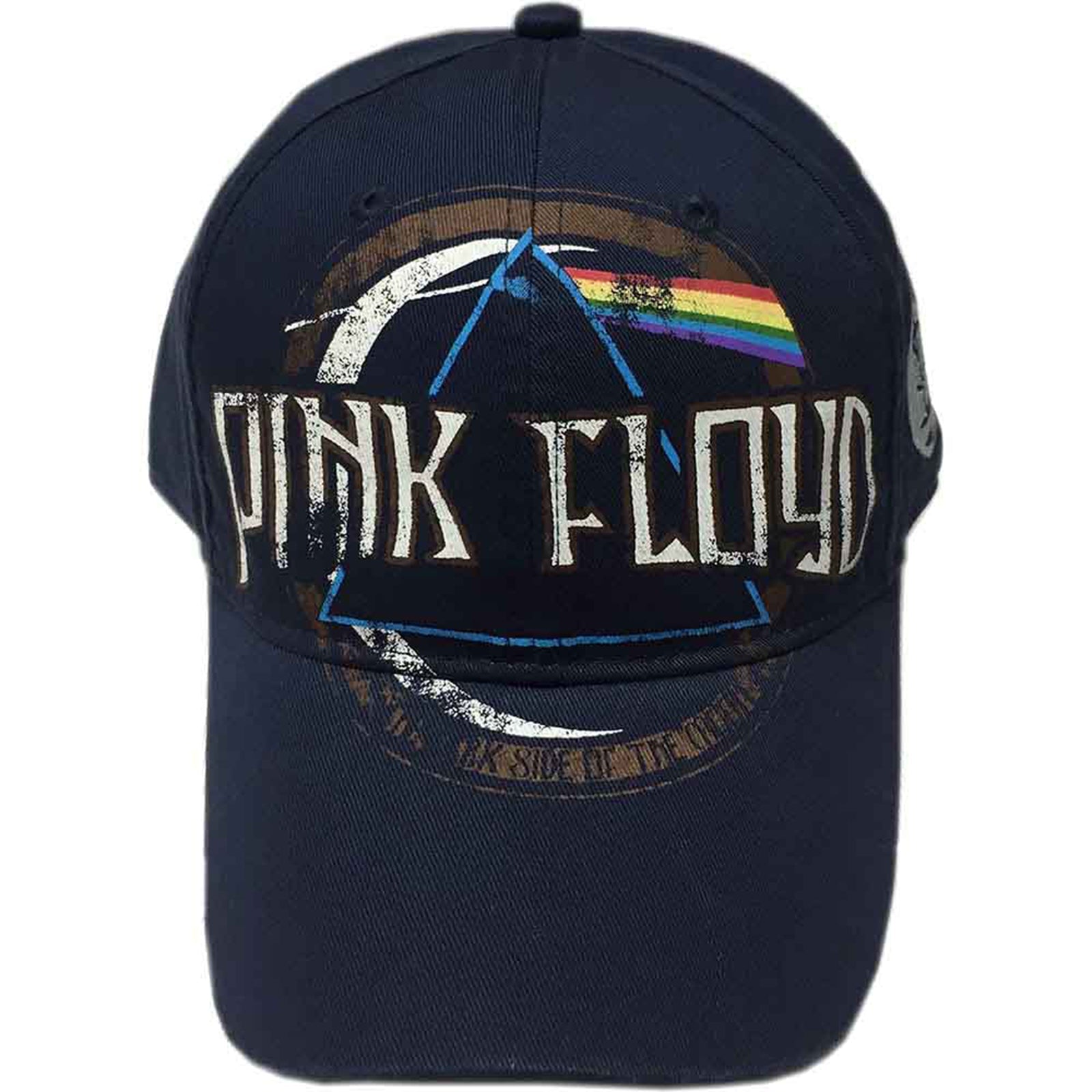 PINK FLOYD - DARK SIDE OF THE MOON ALBUM DISTRESSED - Baseball Cap Blue