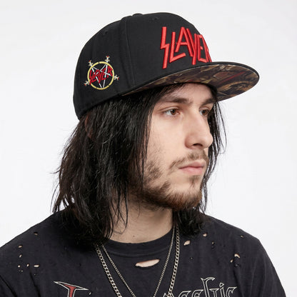 SLAYER - LOGO - Snapback Cap Black