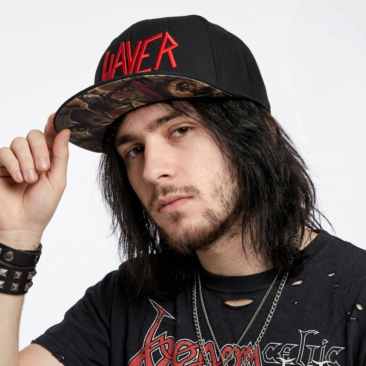 SLAYER - LOGO - Snapback Cap Black