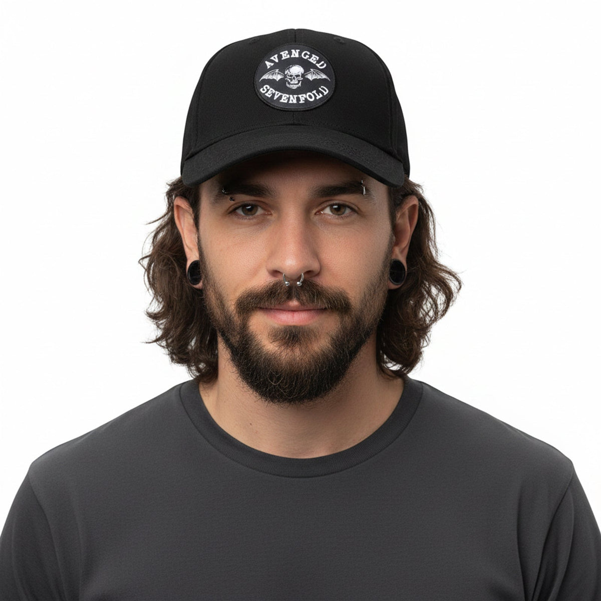 AVENGED SEVENFOLD - DEATHBAT CREST - Baseball Cap Black