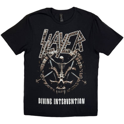SLAYER - DIVINE INTERVENTION 2014 DATES - T-Shirt Black (Back Print)