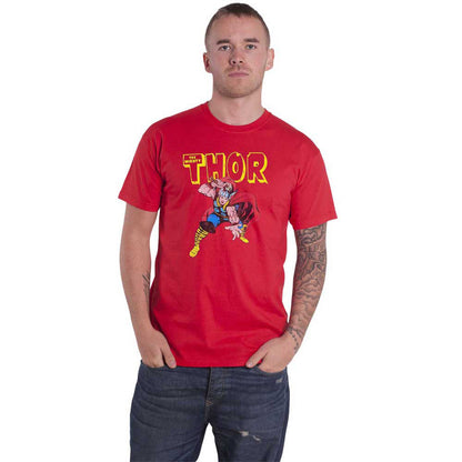 MARVEL COMICS - SPIDERMAN SHOOTING WEBS - T-Shirt Red