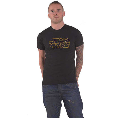 STAR WARS - LOGO OUTLINE - T-Shirt Black