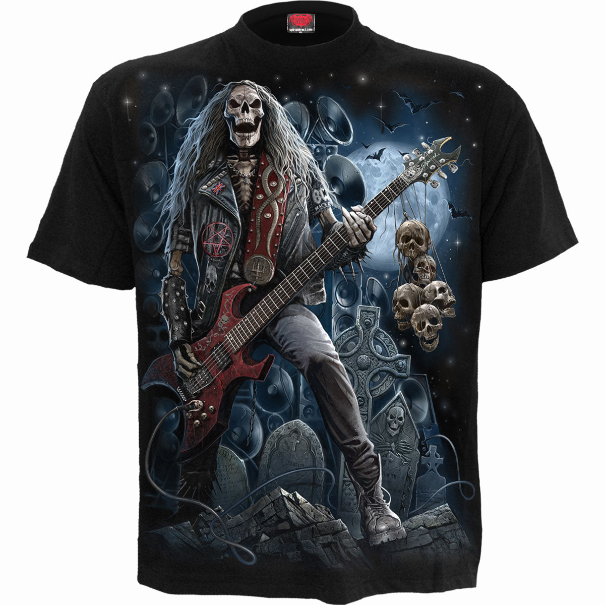 GRIM ROCKER - T-shirt noir