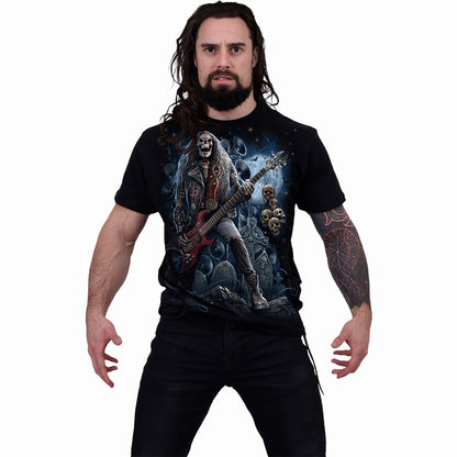 GRIM ROCKER - T-shirt noir