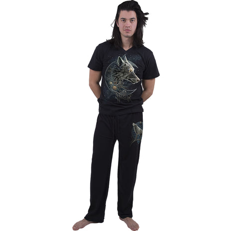CELTIC WOLF - Ensemble pyjama gothique 4 pièces pour homme
