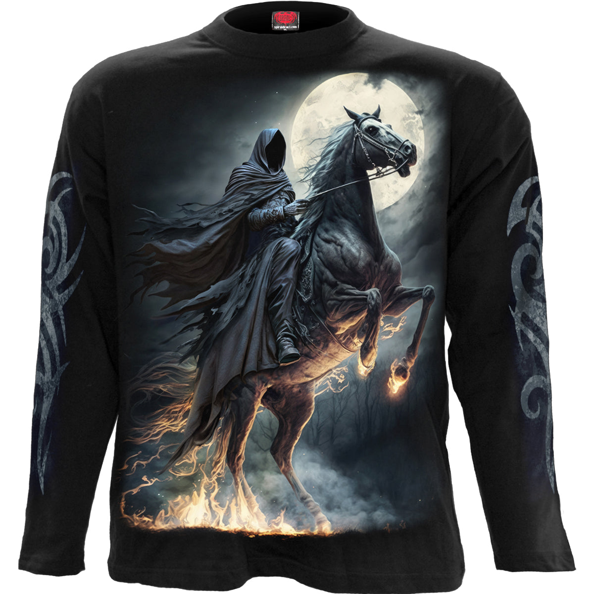 SHADOW RIDER - Longsleeve T-Shirt Black