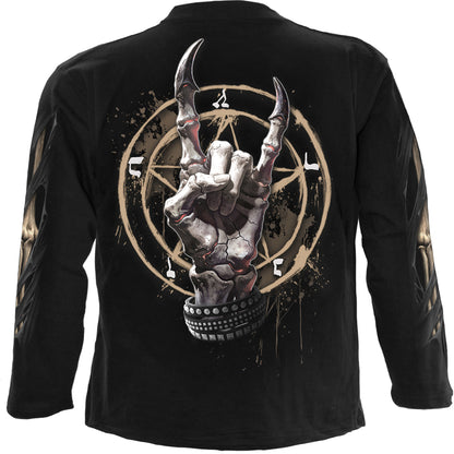 PURE METAL - T-shirt à manches longues noir
