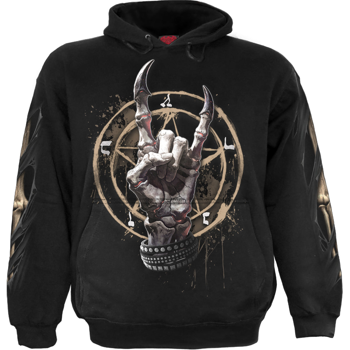 PURE METAL - Sweat à capuche noir
