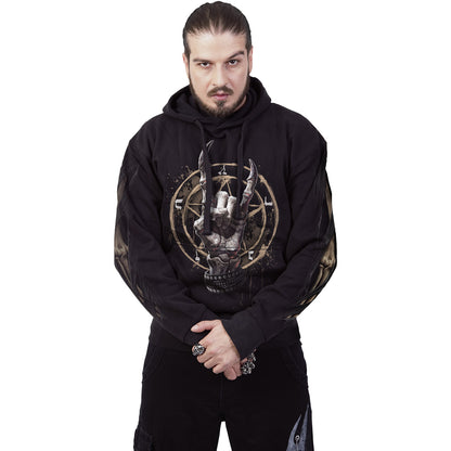 PURE METAL - Sweat à capuche noir