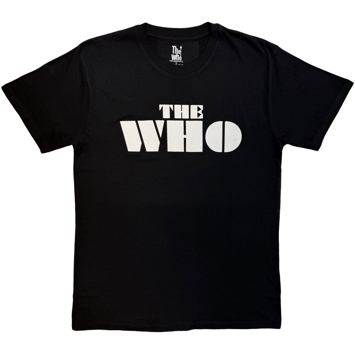 THE WHO - BLOCK LOGO MONO - T-Shirt Black
