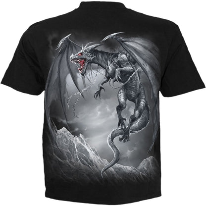 DRAGON'S CRY - T-Shirt Black - Spiral USA