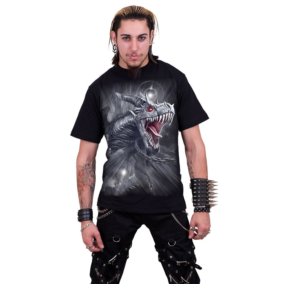 DRAGON'S CRY - T-Shirt Black - Spiral USA