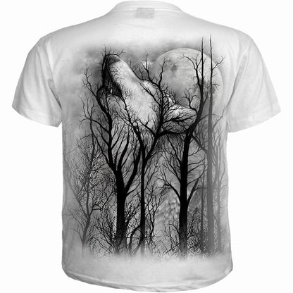 FOREST WOLF - T-Shirt White - Spiral USA