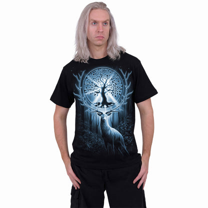 TREE OF LIFE - T-shirt imprimé sur le devant Noir