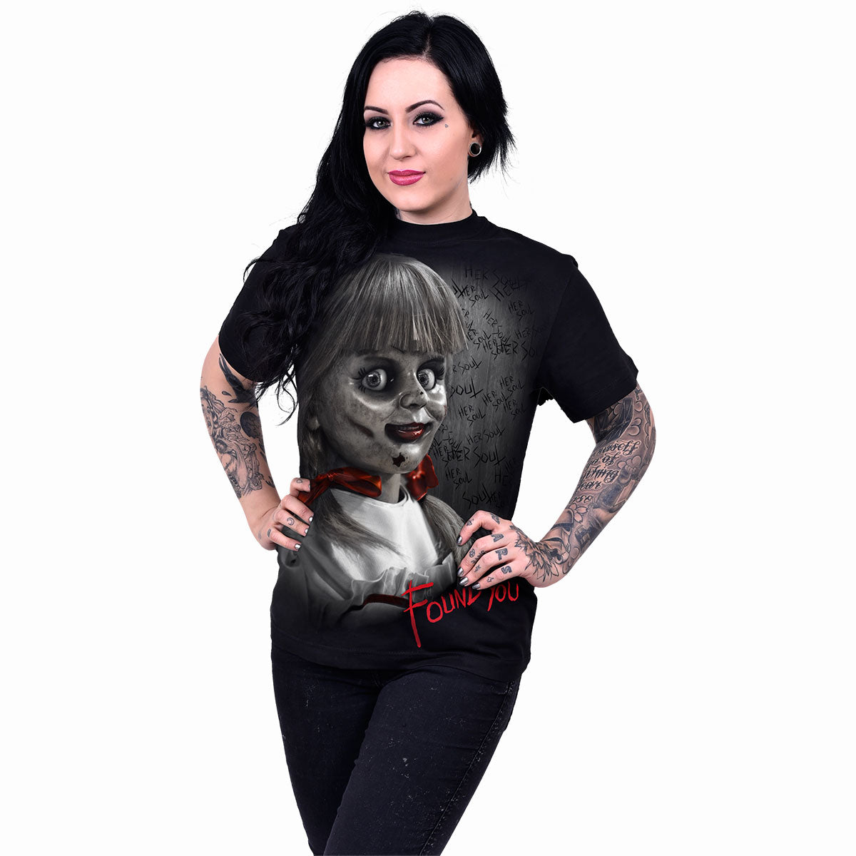 ANNABELLE - FOUND YOU - T-Shirt noir